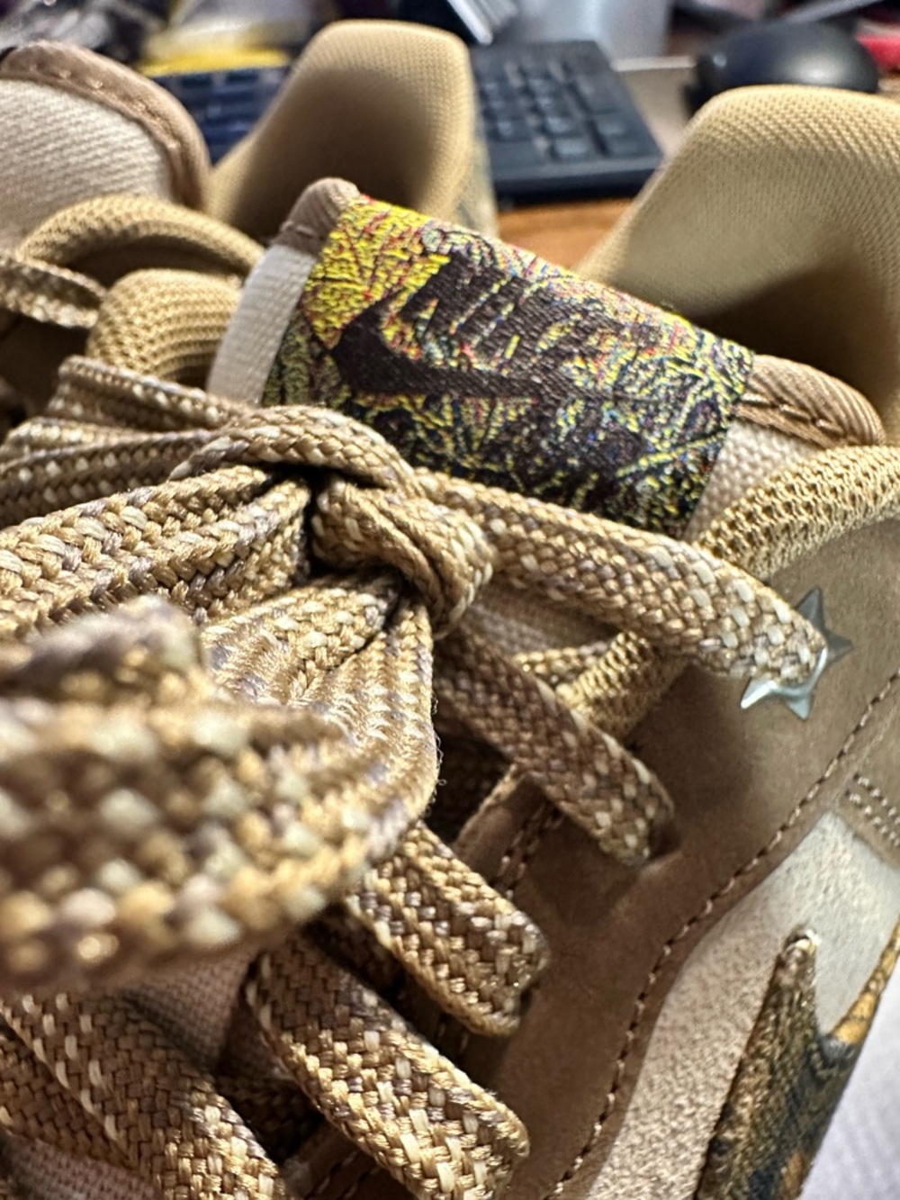 Nike Air Force 1 Low '07 LV8 Realtree Green Cargo Khaki Camo Size 13 - Picture 9 of 14